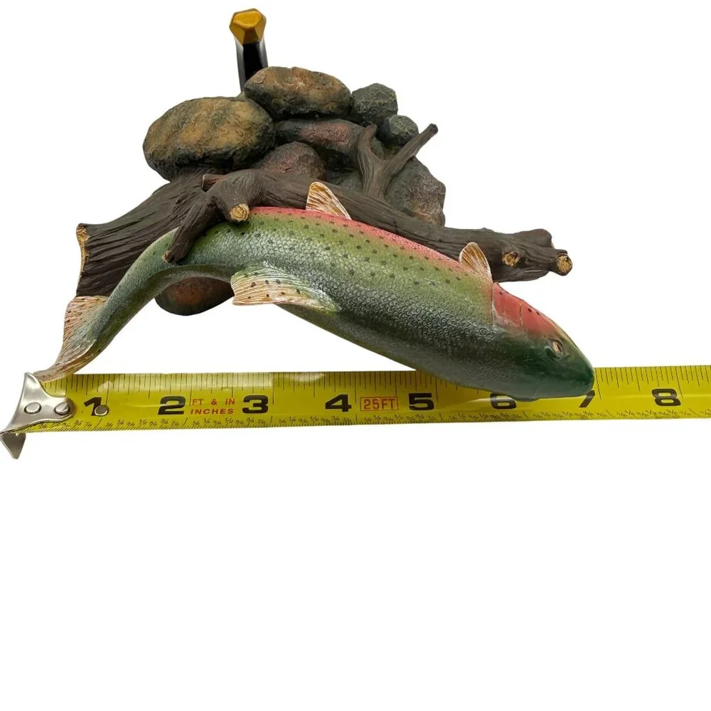 Wild Wings Rainbow Trout Wall Hook Mark Susinno w/ Box Rustic Lodge Decor Angler
